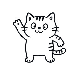 Obraz premium handdrawn cute doodle style act vector line illustration