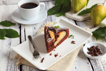 Saftiger Schoko-Birnenkuchen