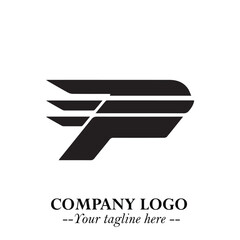Train Moving Fast Logo Symbol in Black on the White Background with Modern Transport Design