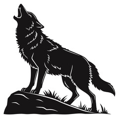 wolf head vector