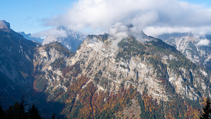 Hike to B&auml;renkopf, Karwendel, Austria in Autumn