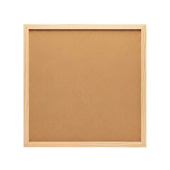 Fototapeta premium Empty wooden framed corkboard isolated on transparent background