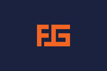 letter fg with logo icon design vector template