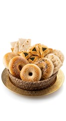 cookies on a white background