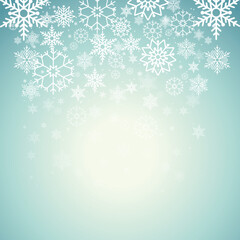 christmas background with snowflakes