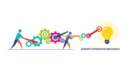 Collaborative Mechanics: Teamwork Driving Gears to Illuminate a New Idea or Business Solution