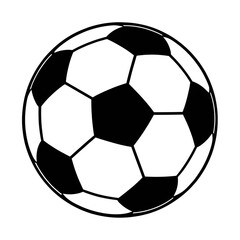 Fototapeta premium BALON PELOTA FUTBOL SOCCER SILUETA VECTOR