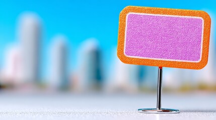 Vibrant sign illuminates city background view vivid sign showcases urban cityscape bright colors