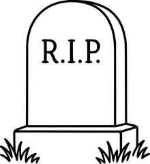 Gravestone Clipart sign, symbol, vector, art