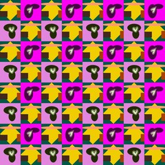 seamless pattern with hearts icon
