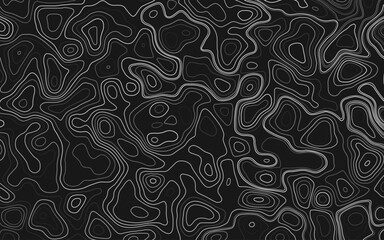 Topographic map pattern background vector. Abstract mountain terrain map background with abstract shape line texture. Design illustration for wall art. Vector idea