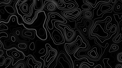 Topographic map pattern background vector. Abstract mountain terrain map background with abstract shape line texture. Design illustration for wall art