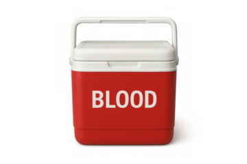 Blood cooler box for medical transport and donation