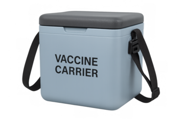 Vaccine carrier transporting medical supplies for immunization programs