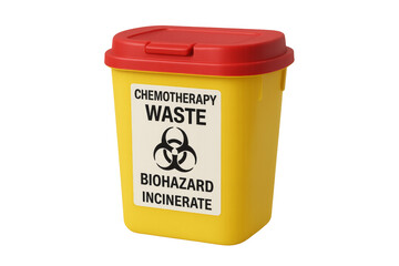 Chemotherapy waste biohazard incinerate disposal container