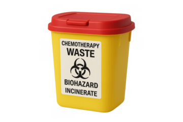 Chemotherapy waste biohazard incinerate disposal container