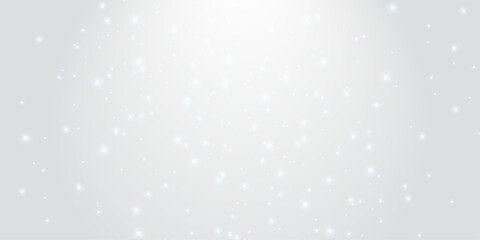 White christmas glitter background with stars. Festive glowing blurred texture.