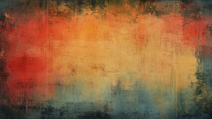 Colorful modern artwork, gold and white abstract paint strokes. abstract oil paint texture on canvas.