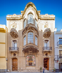 Fototapeta premium Art Nouveau architecture of Casa Juan de Haro in Seville, Spain