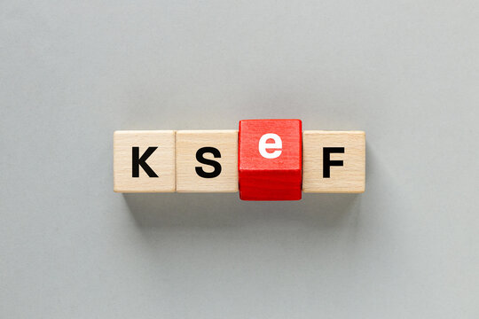 National einvoice System KSeF for issuing, sending, receiving, and storing invoices. Certificate and authorization module in KSeF. Financial and business concept. close up