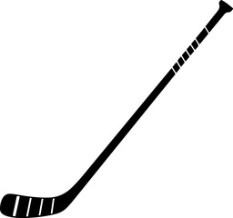 hockey stick silhouette vector illustration
