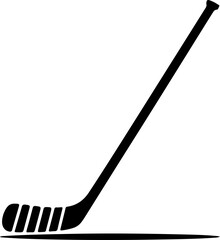 hockey stick silhouette vector illustration
