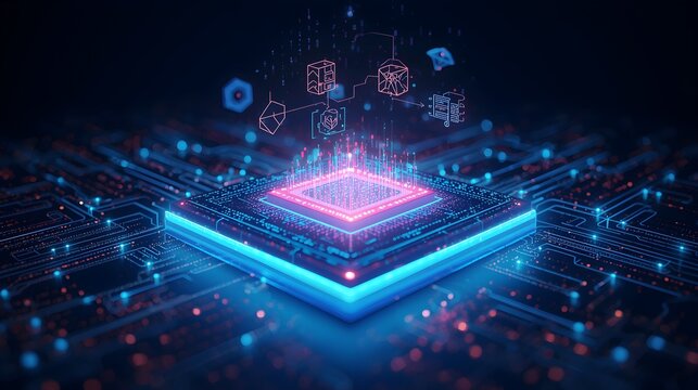 Futuristic wallpaper of AI-native development platforms: code, models, and agent workflows across cloud and edge, with terminals, graphs, and neural visuals, built for speed, AI scale, and production.