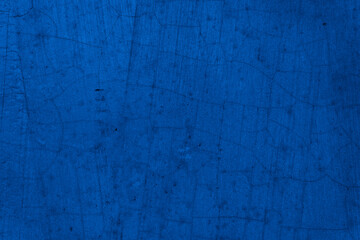 Old wall pattern texture cement blue dark abstract  blue color design are light with black gradient background.