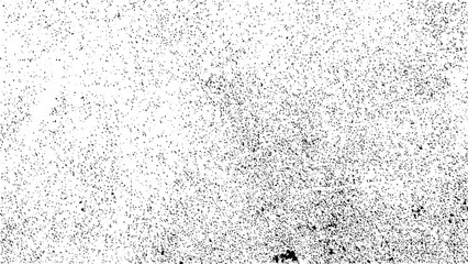 Dark grainy texture on white background. Dust overlay textured. Grain noise particles. Rusted white effect. Grunge design elements. Vector illustration. 