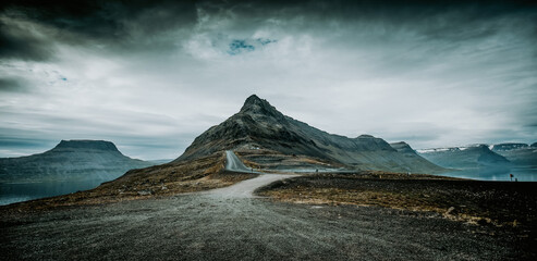 sur la route d'Isafjördur en Island