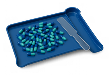 Pills capsule medicine pharmacy counting tray