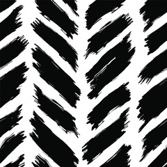 Black diagonal brush stroke pattern on white background texture
