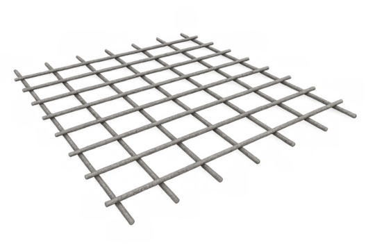 Steel rebar mesh for concrete reinforcement construction