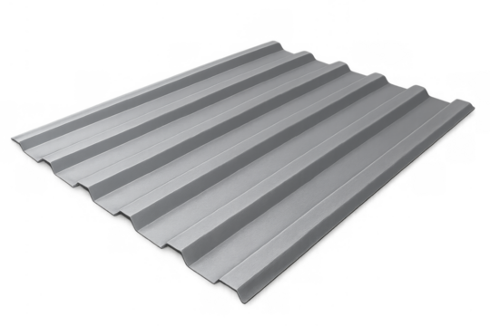 Profiled metal sheet forming roofing or wall cladding