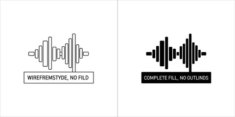 Sound wave equalizer icon