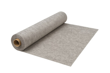 Fototapeta premium Geotextile fabric roll unfurling with transparent background