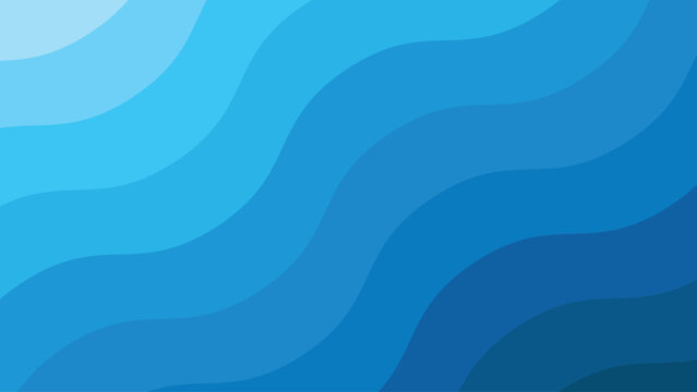 Abstract blue water surface background with wavy lines, creating a serene and calming visual effect for various design projects and presentations
