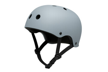 Fototapeta premium Gray protective sports helmet ensuring head safety