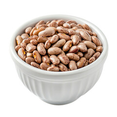 Red Kidney Beans Also Know as Azuki Beans Isolated transparent on white background