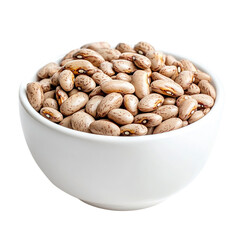 Red Kidney Beans Also Know as Azuki Beans Isolated transparent on white background