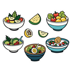 Salad Bowl Vector