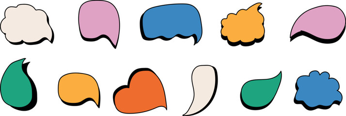 Vibrant Graffiti Spray Paint Symbol Collection – Colorful Vector Set Featuring Heart and Cloud Vector Design