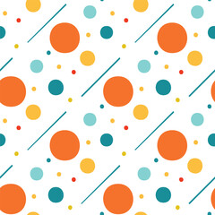 Abstract Geometric Circles and Lines Pattern