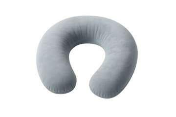 Gray neck travel pillow providing comfort for rest