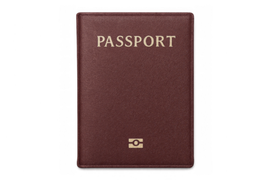 Passport document for international travel and identification