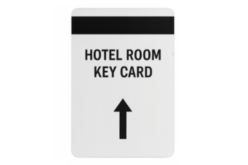 Hotel room key card providing secure access