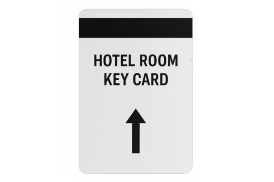 Hotel room key card providing secure access
