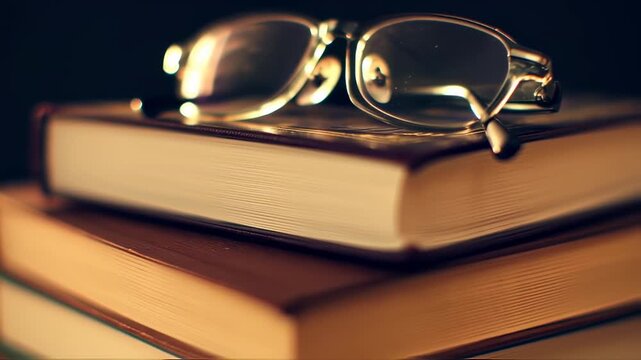 Books and Glasses - A Study in Literary Still Life.