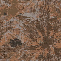 Abstract Grunge WallArt Big Macro Scale Vector Flowers Elements Seamless Pattern Grunge Aesthetic, Wall art style fashinonable, surrealist, hand made vector, all over print, botanical juggler green 