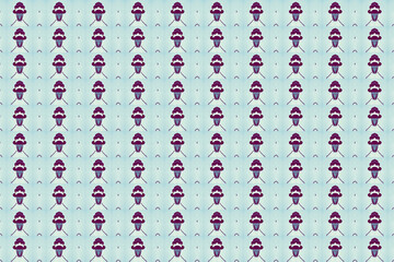 Comic duck repeating pattern light blue background